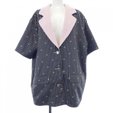 Chanel P70675V61802 Jacket Black & Pink Size 38 Used