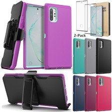 For Samsung Galaxy Note10 Phone Case Cover Belt Clip Holster / Screen Protector