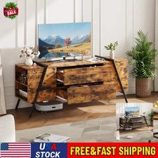 Entertainment Center TV Stand for 55 60 Inch TV with Media Storage Shelf Drawers