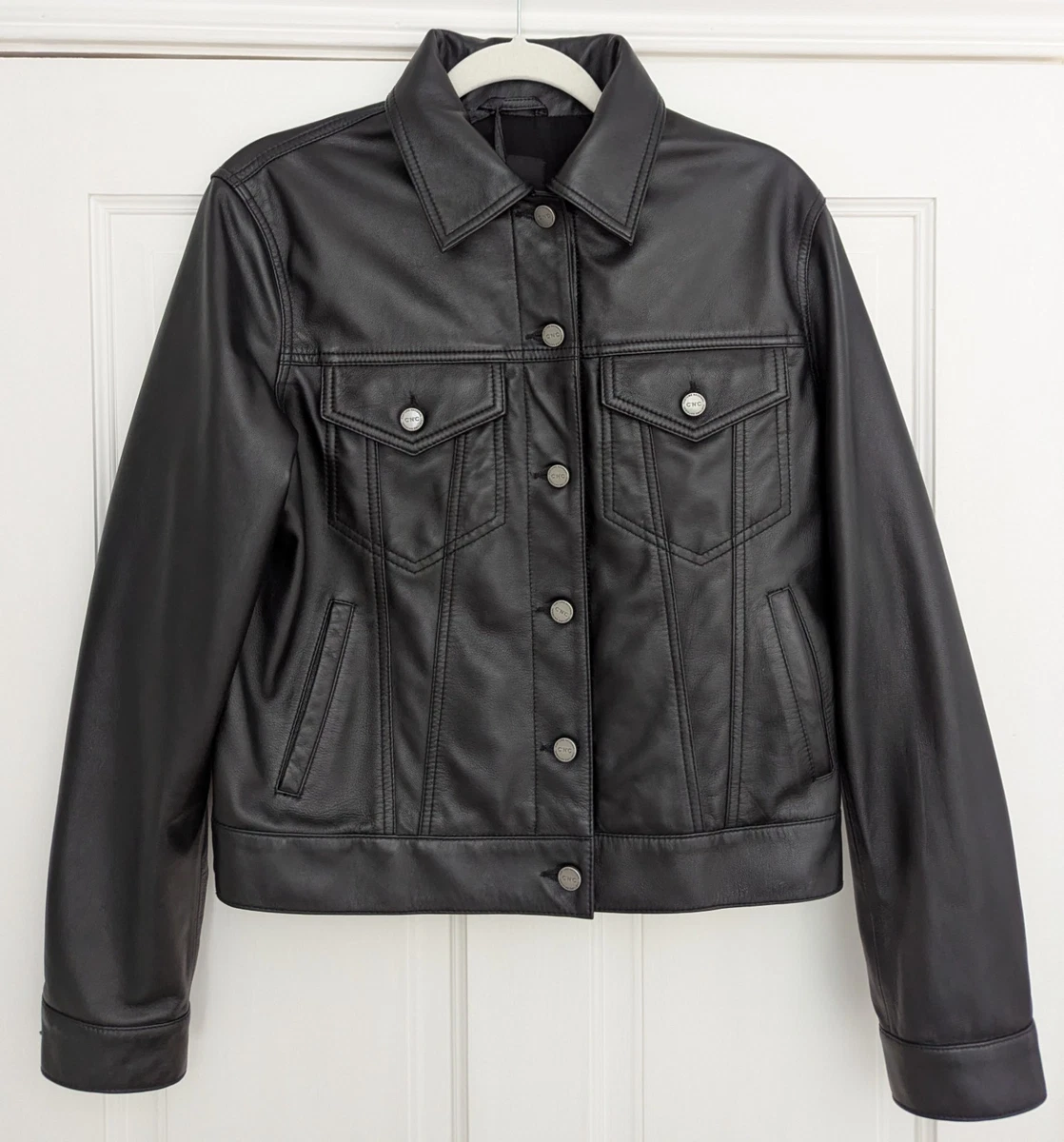 Costume National Coats, Jackets & Vests Leather Outer Shell for