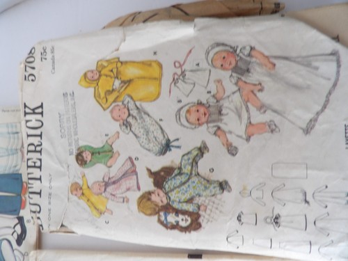 Vtg Advance, Butterick, McCall's Lot of 3 patterns. 1951 to 1977 babies -size 4 - Picture 4 of 4