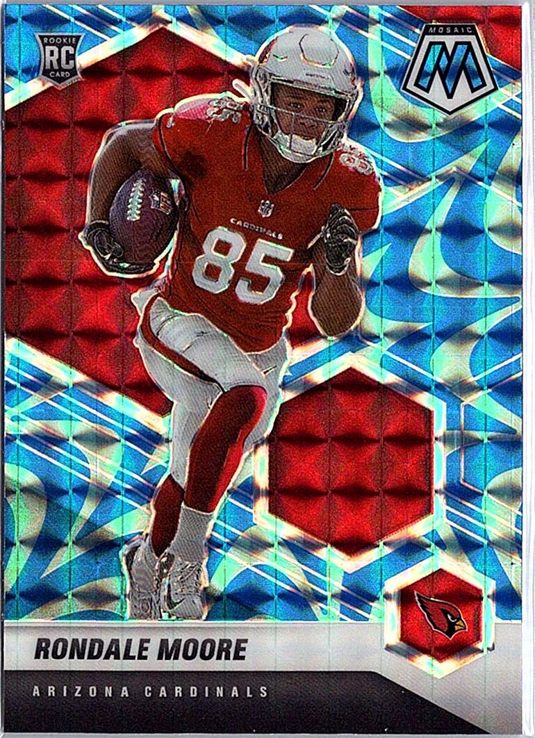 2021 Panini Mosaic #317 Rondale Moore Prizm Reactive Blue