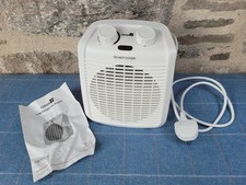 Center 2KW Fan Heater White Used But Working Great Manual Included (FH-16T) Uk