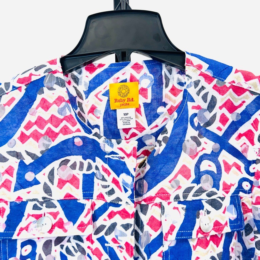 Ruby Road Spring Jacket Size 10 Petite Button Clo… - image 2