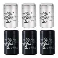 Small Urns for Human Ashes Set of 6 - Mini Keepsake Urns 3 Inches for Sharing...