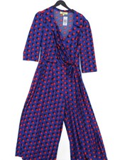 Jolie Moi Women's Jumpsuit UK 16 Blue Polyester with Elastane Jumpsuit