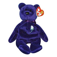 TY Beanie Babies Princess the Bear Stuffed Animal Plush Toy - 8 1/2 inches tall