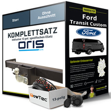 Für FORD Transit Custom Typ V362 Anhängerkupplung starr +eSatz 13pol 12- NEU AHK
