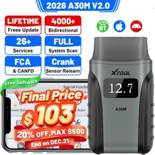XTOOL A30M V2.0 Wireless Bidirectional OBD2 Scanner Full System Diagnostic Tool