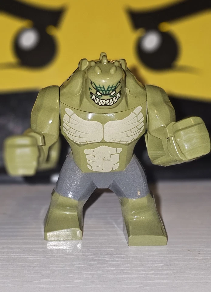 NUEVA DC Superhéroes Killer Croc Minifigura Lego Personalizada 76055 Sewer Smash Bigfig Foto 2 de 4