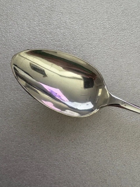 (3) Винтажные староанглийские посеребренные столовые ложки Sheffield HSM EP 7 дюймов 0,6 унции каждая - Изображение 3 из 4