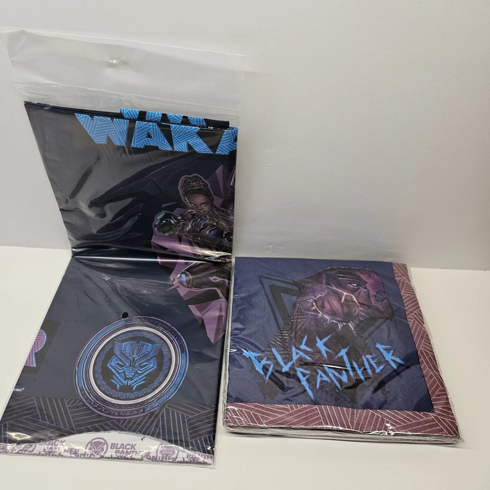 Huge Lot of Black Panther Wakanda Birthday Party Supplies and Decorations - NEW - Image 4 of 4