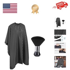 Professional Hair Cutting Cape with Neck Duster Brush, Large Size Salon Haird...