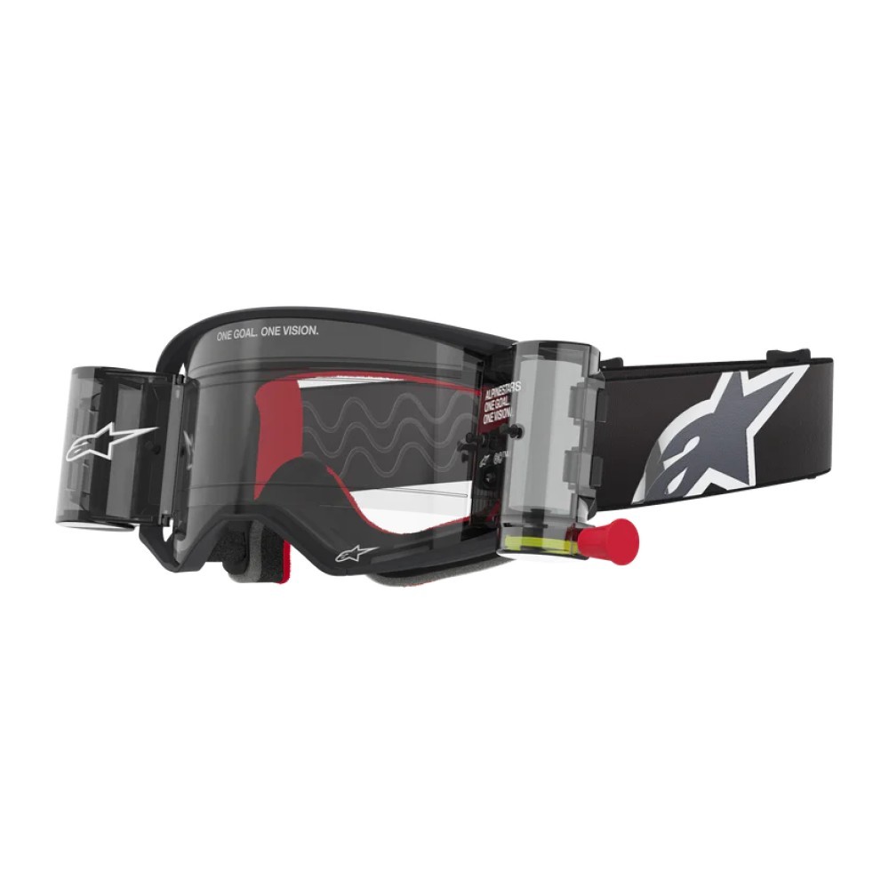Alpinestars Supertech Corp MX Goggles Black Green Clear Roll Off
