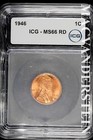 1946 Lincoln Wheat Cent- ICG MS66 RD- Lustrous- No Reserve #SLA1079 — photo 1