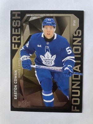 2025-26 SkyBox Metal Universe Fresh Foundations #FF-27 Easton Cowan Maple Leafs