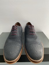 Mens Dress Shoes Johnson & Murphy Dividends 9.5 M  Grey Lace Up