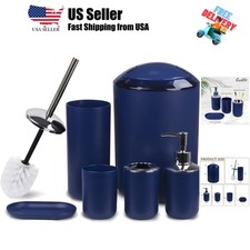 Bathroom Accessories Set 6 Piece Bath Ensemble Includes Soap Dispenser, Tooth...