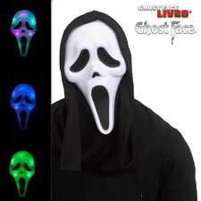 Ghost Face Color Change Mask Shroud Scream for Halloween Costume Adult