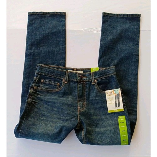 Levi Strauss Gold Blue Jeans Adjustable Waist Regular Straight Size 18 - Picture 10 of 10