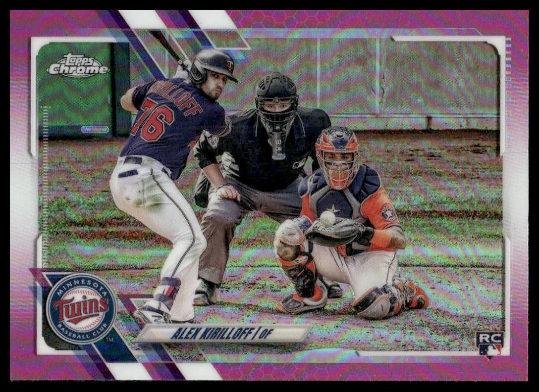 Alex Kirilloff Rookie RC 2021 Topps Chrome #170 Pink Refractor Minnesota Twins