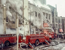 Chicago fire snorkel at Fire Truck Photograph Print 8.5x11"