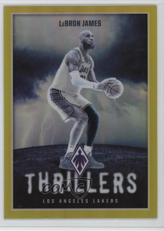 2023-24 Panini Phoenix Thrillers Yellow 32/35 LeBron James #15 d4v