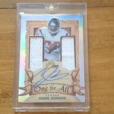 2023 Panini One Andre Johnson One For All Patch Auto /99 #353 Texans HOF