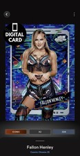 DIGITAL TOPPS WWE SLAM FALLON HENLEY ICONIC COSMIC CHROME 25 BLUE MOON BASE