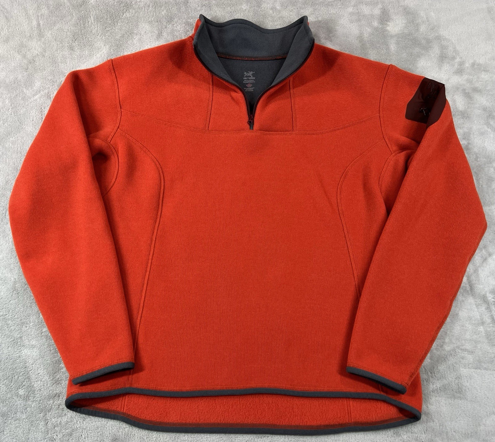 ARC'TERYX Maglione Pullover Arc’teryx Fleece Donna XL Arancione Covert 1 4 Zip