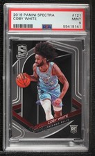 2019-20 Panini Spectra Rookies Coby White #121 PSA 9 MINT 4vc