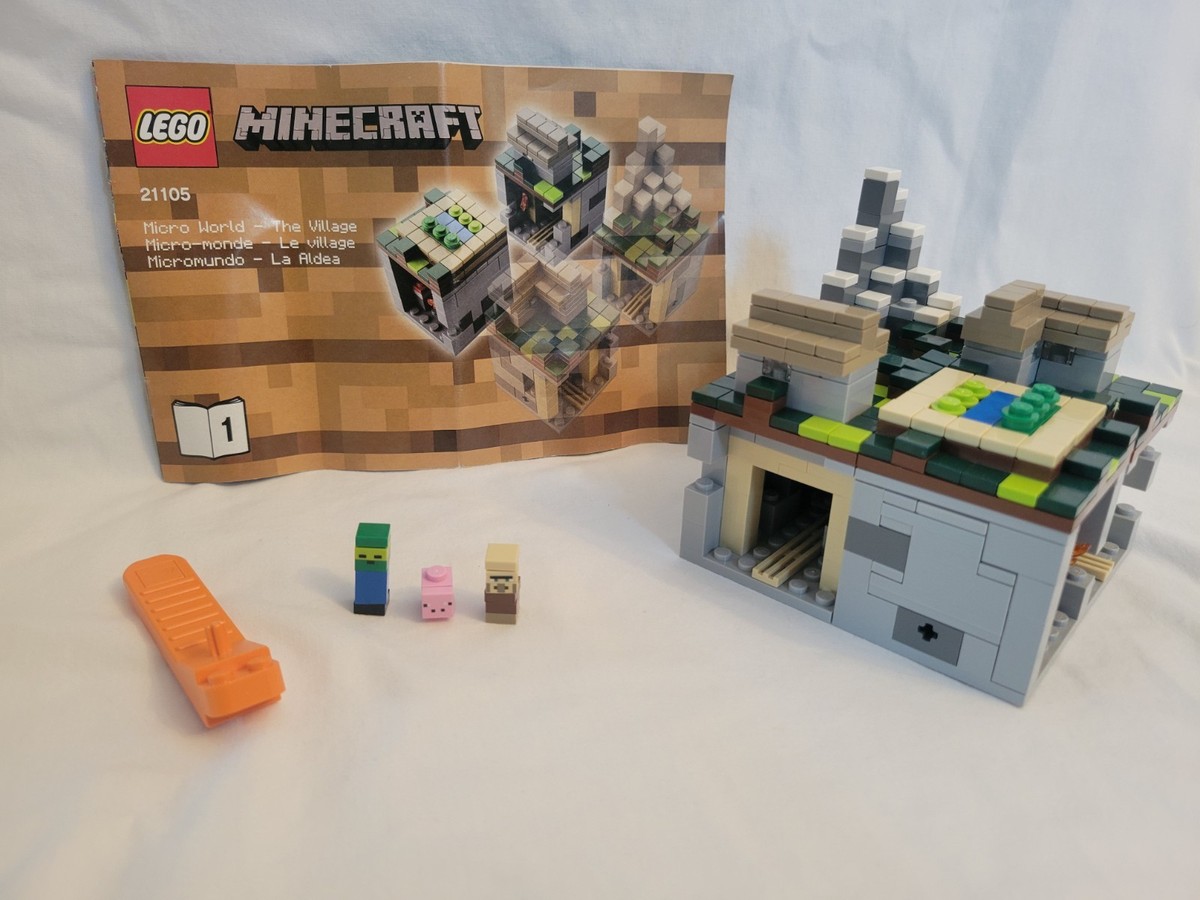 LEGO Minecraft Micro Worlds #21105 The Village (2013) Complete W