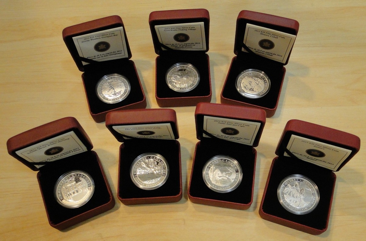 2012-2013 Canada $20 Group Of Seven - Artists 7 Coin Silver Set | eBay