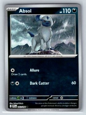 Absol Reverse Holo Common ME02: Phantasmal Flames 063/094 NM