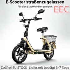 14" Elektro-Roller,Mit Straßenzulassung&EEC 48V Mit Sitz Elektroroller …