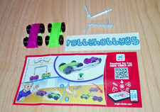 SE217 GREEN AND FUCHSIA CAR + MAP/BPZ KINDER SURPRISE ITALY 2017/18 TWIN-CARS