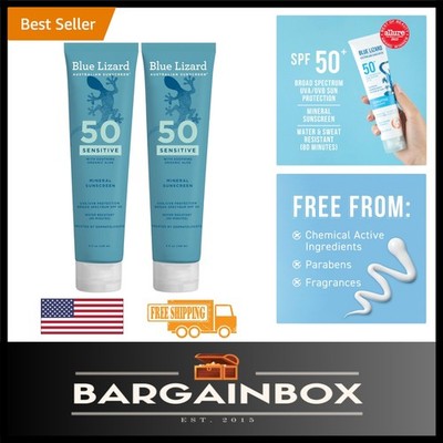 Reef-Friendly Mineral Sunscreen, SPF 50+ - Ideal for Sensitive Skin, 10 Oz Set