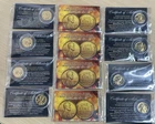 12x 1943 WW2 24K GOLD PLATED Lincoln Steel WHEAT Cent US Coins Penny lot
