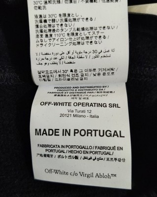 Authentic Off-White SS20 Black Airport Tape Sweatpants Virgil