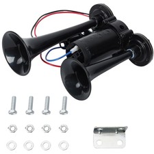 600DB Super Loud Dual Electric Air Horns Kit for Vehicles - With Compressor, ...