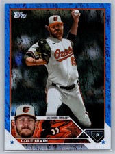 Cole Irvin 2023 Topps #408 Blue Foilboard /999
