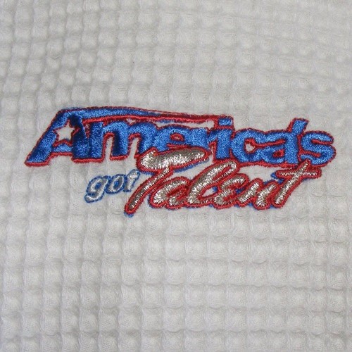 AMERICA'S GOT TALENT Morgenmantel, Einheitsgröße, Waffelmuster, weiß, Wickel-/Foldover, Schärpe, Langarm - Bild 11 von 12