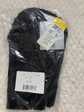 VTG Carnival 213 Lace Low Plunge Longline Bra - 32C - black - NWT 