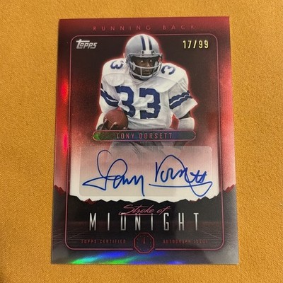 2024 Topps Midnight Tony Dorsett Stroke Of Midnight  Auto #/99