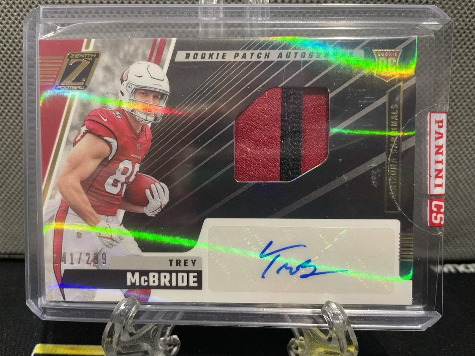 Trey McBride 2022 Panini Zenith RPA Rookie Patch Auto RC /299