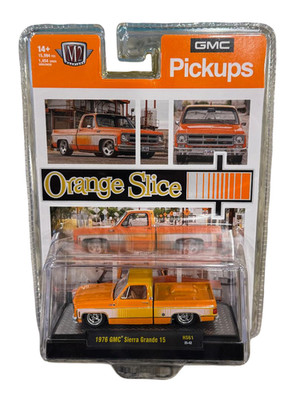 M2 Machines 1976 GMC Sierra Grande  Orange Slice    Hobby Exclusive 1/64