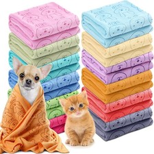 12 Pcs Microfiber Dog Towels for Drying Dogs Cats, 20 x 40 Inch, Quick Drying...