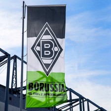 Borussia Mönchengladbach Hissflagge Hissfahne Flagge Fahne 1,50 x 4,00 m VfL BMG