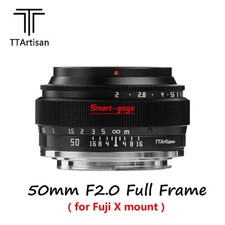 TTartisan 50mm F2.0 Full Frame Lens for Fujifilm Fuji X mount Mirrorless Cameras