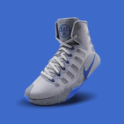 Nike Zoom Hyperdunk Basketball Shoes #32 KAT Karl Ant Town Battle Gray Men 8 Mag